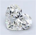 Natural Diamond 2.70 Carats, Heart with  Cut, J Color, VVS1 Clarity and Certified by GIA