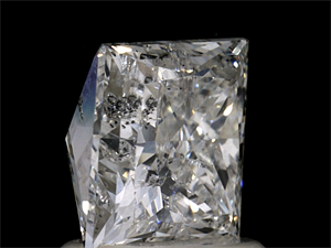 Picture of Natural Diamond 1.70 Carats, Princess with  Cut, H Color, I2 Clarity and Certified by GIA