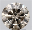 Natural Diamond 1.50 Carats, Round with Very Good Cut, M Color, SI2 Clarity and Certified by HRD