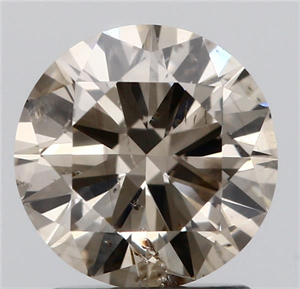 Picture of Natural Diamond 1.50 Carats, Round with Very Good Cut, M Color, SI2 Clarity and Certified by HRD