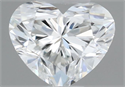 Natural Diamond 0.39 Carats, Heart with  Cut, G Color, VS2 Clarity and Certified by GIA