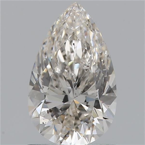 Picture of Natural Diamond 1.05 Carats, Pear with  Cut, J Color, SI2 Clarity and Certified by GIA