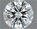 Natural Diamond 0.42 Carats, Round with Excellent Cut, F Color, SI1 Clarity and Certified by IGI