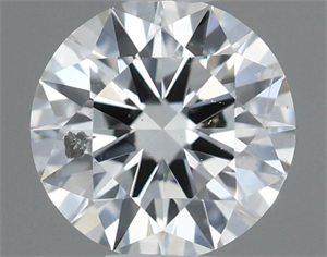 Picture of Natural Diamond 0.42 Carats, Round with Excellent Cut, F Color, SI1 Clarity and Certified by IGI