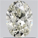 Diamante Natural 0.71 quilates, Ovalado , Color L, claridad VVS1 y certificado GIA