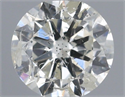 Natural Diamond 0.42 Carats, Round with Very Good Cut, I Color, I1 Clarity and Certified by IGI