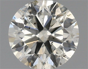 Picture of Natural Diamond 0.50 Carats, Round with Excellent Cut, I Color, SI2 Clarity and Certified by IGI