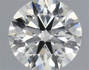 Picture of Natural Diamond 0.50 Carats, Round with Excellent Cut, I Color, SI2 Clarity and Certified by IGI