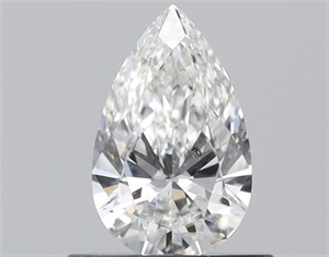 Picture of Natural Diamond 0.53 Carats, Pear with  Cut, G Color, SI2 Clarity and Certified by GIA