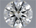 Natural Diamond 0.50 Carats, Round with Excellent Cut, I Color, SI2 Clarity and Certified by IGI