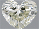 Natural Diamond 0.30 Carats, Heart with  Cut, M Color, SI1 Clarity and Certified by GIA