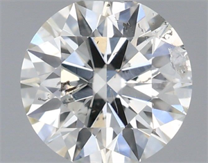 Picture of Natural Diamond 0.52 Carats, Round with Excellent Cut, I Color, SI2 Clarity and Certified by IGI