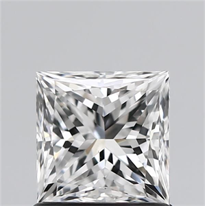 Picture of Natural Diamond 1.00 Carats, Princess with  Cut, E Color, VVS2 Clarity and Certified by GIA