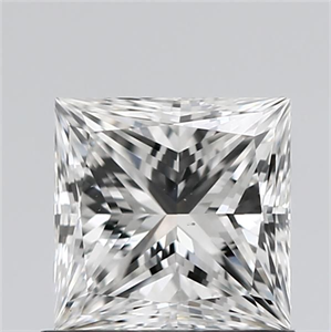 Picture of Natural Diamond 1.00 Carats, Princess with  Cut, F Color, VS1 Clarity and Certified by GIA