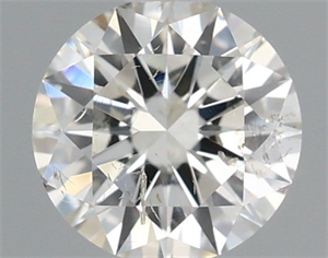 Picture of Natural Diamond 0.52 Carats, Round with Excellent Cut, I Color, SI2 Clarity and Certified by IGI