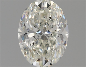 Picture of Natural Diamond 0.80 Carats, Oval with  Cut, I Color, SI1 Clarity and Certified by GIA