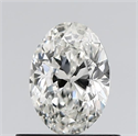 Diamante Natural 0.60 quilates, Ovalado , Color H, claridad IF y certificado GIA