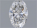 Natural Diamond 1.15 Carats, Oval with  Cut, E Color, I1 Clarity and Certified by GIA