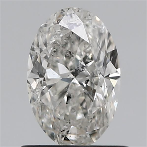 Foto Diamante Natural 0.73 quilates, Ovalado , Color J, claridad I1 y certificado GIA de