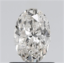 Natural Diamond 0.60 Carats, Oval with  Cut, I Color, VS2 Clarity and Certified by GIA