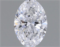 Natural Diamond 0.31 Carats, Oval with  Cut, D Color, SI2 Clarity and Certified by GIA