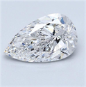Natural Diamond 3.02 Carats, Pear with  Cut, D Color, SI2 Clarity and Certified by GIA