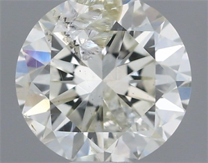Picture of Natural Diamond 0.50 Carats, Round with Very Good Cut, I Color, I1 Clarity and Certified by IGI