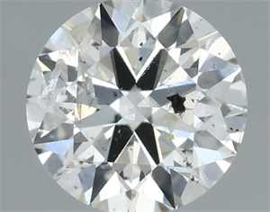 Picture of Natural Diamond 0.51 Carats, Round with Excellent Cut, I Color, I1 Clarity and Certified by IGI