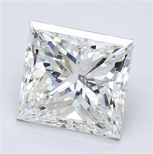Foto Diamante Natural 1.73 quilates, Princesa , Color G, claridad SI2 y certificado GIA de