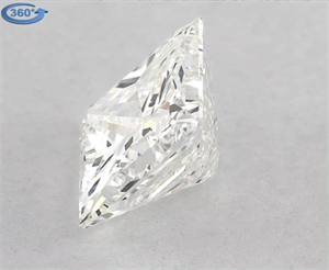 Picture of Natural Diamond 0.62 Carats, Princess with  Cut, I Color, VS2 Clarity and Certified by GIA