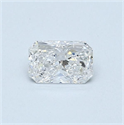 Natural Diamond 0.40 Carats, Radiant with  Cut, E Color, SI2 Clarity and Certified by GIA