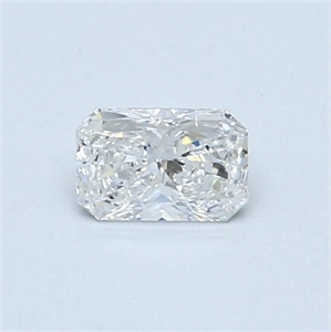 Picture of Natural Diamond 0.40 Carats, Radiant with  Cut, E Color, SI2 Clarity and Certified by GIA