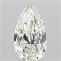 Natural Diamond 1.70 Carats, Pear with  Cut, K Color, SI2 Clarity and Certified by GIA