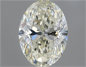 Natural Diamond 1.50 Carats, Oval with  Cut, L Color, SI1 Clarity and Certified by GIA