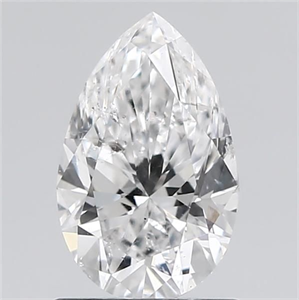 Picture of Natural Diamond 1.20 Carats, Pear with  Cut, D Color, SI2 Clarity and Certified by GIA