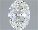 Natural Diamond 0.31 Carats, Oval with  Cut, H Color, VS1 Clarity and Certified by GIA