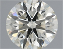 Natural Diamond 0.50 Carats, Round with Excellent Cut, J Color, SI2 Clarity and Certified by IGI