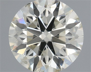 Picture of Natural Diamond 0.50 Carats, Round with Excellent Cut, J Color, SI2 Clarity and Certified by IGI