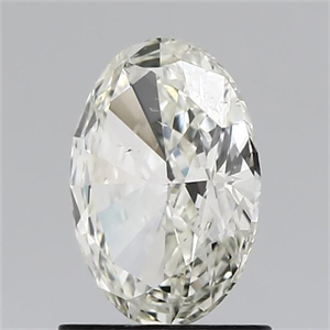 Foto Diamante Natural 1.00 quilates, Ovalado , Color L, claridad SI2 y certificado GIA de