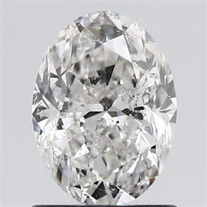 Foto Diamante Natural 1.01 quilates, Ovalado , Color G, claridad I1 y certificado GIA de