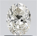 Natural Diamond 0.81 Carats, Oval with  Cut, K Color, VS1 Clarity and Certified by GIA