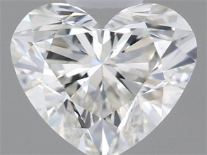 Picture of Natural Diamond 0.42 Carats, Heart with  Cut, H Color, VVS1 Clarity and Certified by GIA