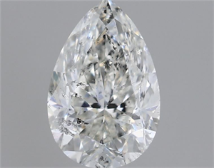 Picture of Natural Diamond 0.70 Carats, Pear with  Cut, H Color, I1 Clarity and Certified by GIA