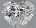 Natural Diamond 0.40 Carats, Heart with  Cut, H Color, VVS2 Clarity and Certified by GIA