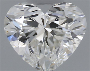 Picture of Natural Diamond 0.40 Carats, Heart with  Cut, H Color, VVS2 Clarity and Certified by GIA