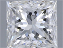 Natural Diamond 0.29 Carats, Princess with  Cut, F Color, SI1 Clarity and Certified by GIA