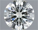 Natural Diamond 0.58 Carats, Round with Excellent Cut, J Color, SI2 Clarity and Certified by IGI