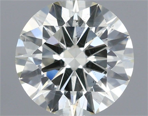 Picture of Natural Diamond 0.58 Carats, Round with Excellent Cut, J Color, SI2 Clarity and Certified by IGI
