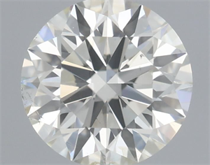 Picture of Natural Diamond 0.59 Carats, Round with Excellent Cut, J Color, SI2 Clarity and Certified by IGI