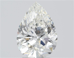 Picture of Natural Diamond 3.06 Carats, Pear with  Cut, I Color, VVS1 Clarity and Certified by GIA